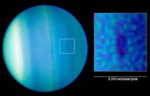 Пятно на Уране, снимок телескопа Хаббл